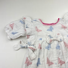 Load image into Gallery viewer, Girls TUKU TUKU, cotton romper, butterflies, GUC, size 000,  