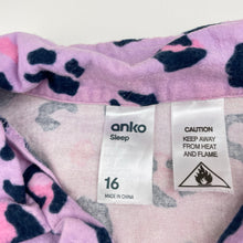Load image into Gallery viewer, Girls Anko, flannel cotton pyjama top, discolouration upper back, FUC, size 16,  
