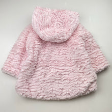 Load image into Gallery viewer, Girls Ollie&#39;s Place, fleece lined faux fur hooded jacket, EUC, size 1,  