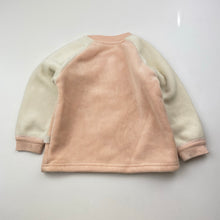 Load image into Gallery viewer, Girls fleece lined, soft feel long sleeve top, marks on cuffs, FUC, size 0-1,  