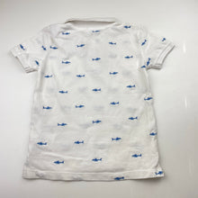 Load image into Gallery viewer, Boys Anko, embroidered cotton polo shirt, sharks, FUC, size 5,  