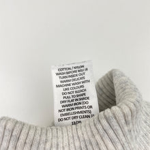Load image into Gallery viewer, Girls Target, grey marle ribbed skivvy / roll neck top, FUC, size 6,  