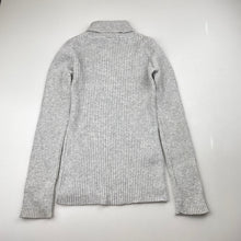 Load image into Gallery viewer, Girls Target, grey marle ribbed skivvy / roll neck top, FUC, size 6,  