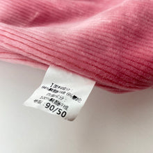 Load image into Gallery viewer, Girls pink, velour fleece lined pants, elasticated, Inside leg: 27cm, EUC, size 2,  
