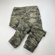 Load image into Gallery viewer, Boys Anko, lightweight khaki camo print pants, elasticated, Inside leg: 41cm, FUC, size 4,  