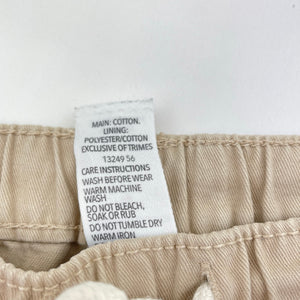 Boys Brilliant Basics, cotton casual pants, elasticated, Inside leg: 46cm, FUC, size 4,  
