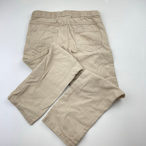 Boys Brilliant Basics, cotton casual pants, elasticated, Inside leg: 46cm, FUC, size 4,  