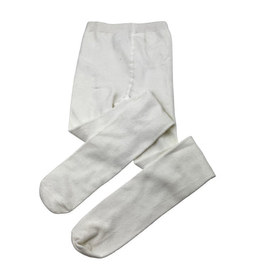 Girls Blue Sky, cream stretchy stockings, GUC, size 6-8,  