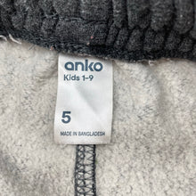 Load image into Gallery viewer, Unisex Anko, grey fleece lined track pants, Inside leg: 42.5cm, GUC, size 5,  