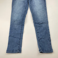 Load image into Gallery viewer, Girls Calvin Klein, stretchy denim jeggings, elasticated, Inside leg: 49cm, GUC, size 7,  