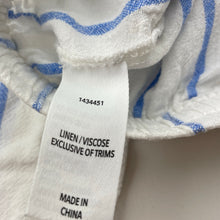 Load image into Gallery viewer, Girls KID, cropped linen blend wide leg pants, elasticated, Inside leg: 43cm, EUC, size 10,  