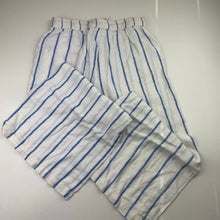 Load image into Gallery viewer, Girls KID, cropped linen blend wide leg pants, elasticated, Inside leg: 43cm, EUC, size 10,  