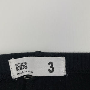 Girls Cotton On, soft feel ribbed leggings, Inside leg: 36cm, GUC, size 3,  