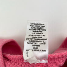 Load image into Gallery viewer, Girls Target, pink waffle leggings / bottoms, elasticated, GUC, size 2,  