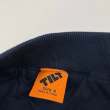Load image into Gallery viewer, Boys Tilt, lined navy cotton pants, elasticated, Inside leg: 41.5cm, EUC, size 4,  