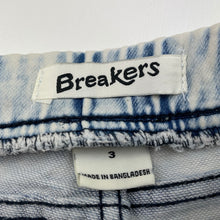 Load image into Gallery viewer, Boys Breakers, stretch knit denim pants, elasticated, Inside leg: 38cm, GUC, size 3,  