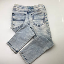 Load image into Gallery viewer, Boys Breakers, stretch knit denim pants, elasticated, Inside leg: 38cm, GUC, size 3,  