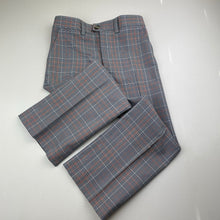 Load image into Gallery viewer, Boys vintage, checked pants &amp; waistcoat, Inside leg: 45cm, W: 28.5cm across, armpit to armpit: 31.5cm, EUC, size 5-6,  