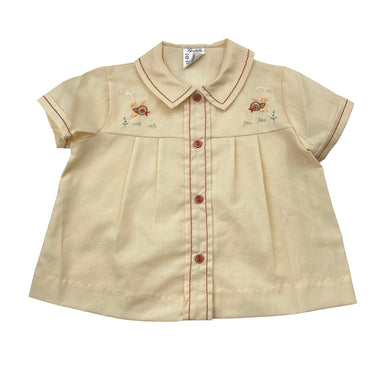 Girls Lyndella, vintage embroidered lightweight blouse / top, EUC, size 0,  