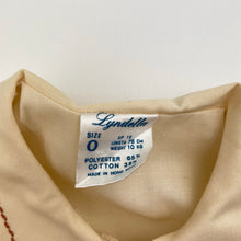 Load image into Gallery viewer, Girls Lyndella, vintage embroidered lightweight blouse / top, EUC, size 0,  