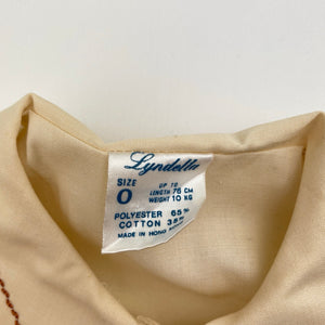 Girls Lyndella, vintage embroidered lightweight blouse / top, EUC, size 0,  