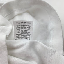 Load image into Gallery viewer, Unisex Marquise, white cotton tee / top, GUC, size 0,  