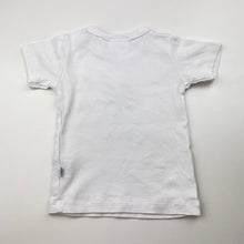 Load image into Gallery viewer, Unisex Marquise, white cotton tee / top, GUC, size 0,  