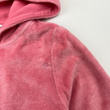 Load image into Gallery viewer, Girls Bebe by Minihaha, velour zip hoodie sweater, mark left shoulder, FUC, size 2,  