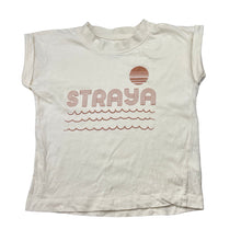 Load image into Gallery viewer, Girls Favourites, cream cotton tee / top, FUC, size 6,  