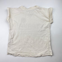 Load image into Gallery viewer, Girls Favourites, cream cotton tee / top, FUC, size 6,  