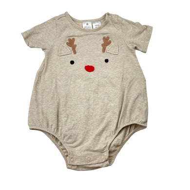 Unisex Target, organic cotton blend Christmas romper, EUC, size 1,  