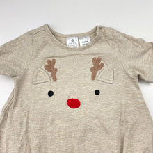 Load image into Gallery viewer, Unisex Target, organic cotton blend Christmas romper, EUC, size 1,  