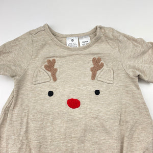 Unisex Target, organic cotton blend Christmas romper, EUC, size 1,  