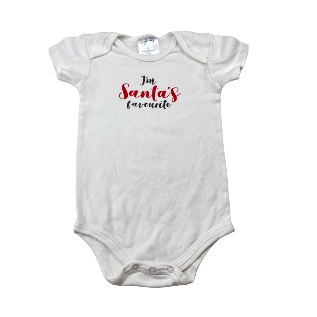 Unisex 4 Baby, cotton Christmas romper, FUC, size 0,  