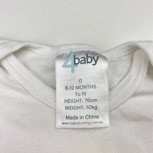 Unisex 4 Baby, cotton Christmas romper, FUC, size 0,  