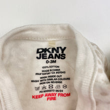 Load image into Gallery viewer, Unisex DKNY Jeans, cotton coverall / romper, GUC, size 000,  