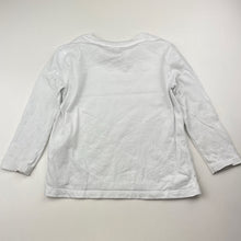 Load image into Gallery viewer, Unisex Anko, white cotton long sleeve tee / top, FUC, size 3,  