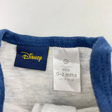 Load image into Gallery viewer, Boys Disney, Mickey Mouse cotton zip romper, GUC, size 000,  