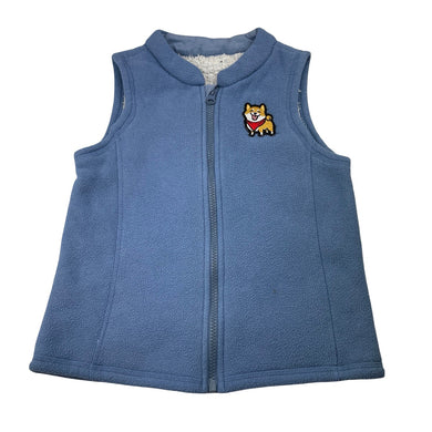 Unisex blue, fleece vest, dog, FUC, size 8,  
