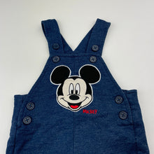 Load image into Gallery viewer, Boys Disney, Mickey Mouse overalls / shortalls, GUC, size 3 months,  