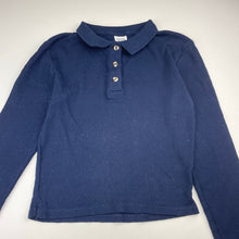 Load image into Gallery viewer, Girls Seed, navy ribbed cotton long sleeve top, GUC, size 12,  