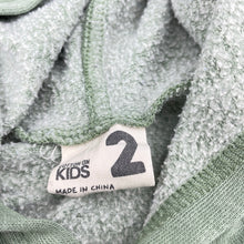 Load image into Gallery viewer, Boys Cotton On, green fleece lined hoodie sweater, FUC, size 2,  
