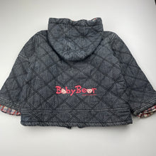 Load image into Gallery viewer, Boys Baby Bear, wadded cotton jacket / coat, no size, L: 42cm, armpit to armpit: 39cm, shoulder to cuff: 34cm, FUC, size 4-5,  