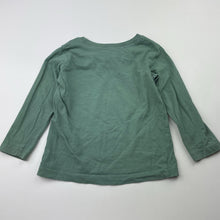 Load image into Gallery viewer, Unisex Anko, green cotton long sleeve tee / top, GUC, size 1,  