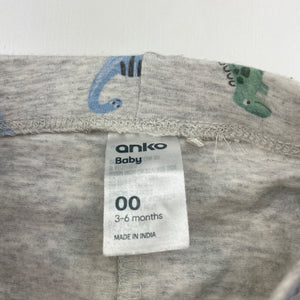 Unisex Anko, stretchy leggings / bottoms, dinosaurs, GUC, size 00,  