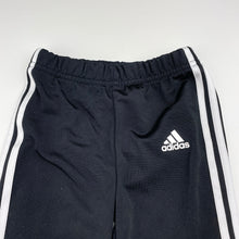Load image into Gallery viewer, Unisex Adidas, lightweight track pants, elasticated, Inside leg: 33cm, GUC, size 2,  