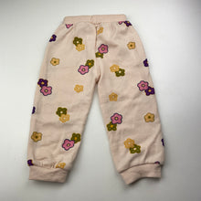 Load image into Gallery viewer, Girls floral, waffle casual pants, elasticated, no size, Inside leg: 27cm, EUC, size 1-2,  