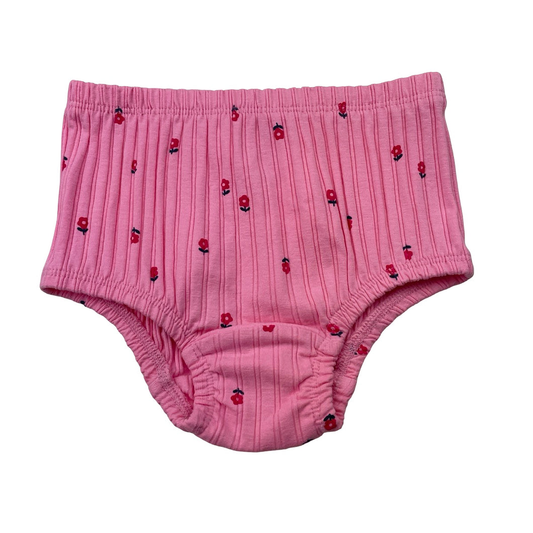 Girls Target, ribbed organic cotton nappy cover / bloomers, EUC, size 1,  