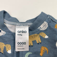 Load image into Gallery viewer, Unisex Anko, cotton zip coverall / romper, EUC, size 0000,  