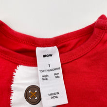 Load image into Gallery viewer, Unisex Big W, organic cotton Christmas romper, EUC, size 1,  